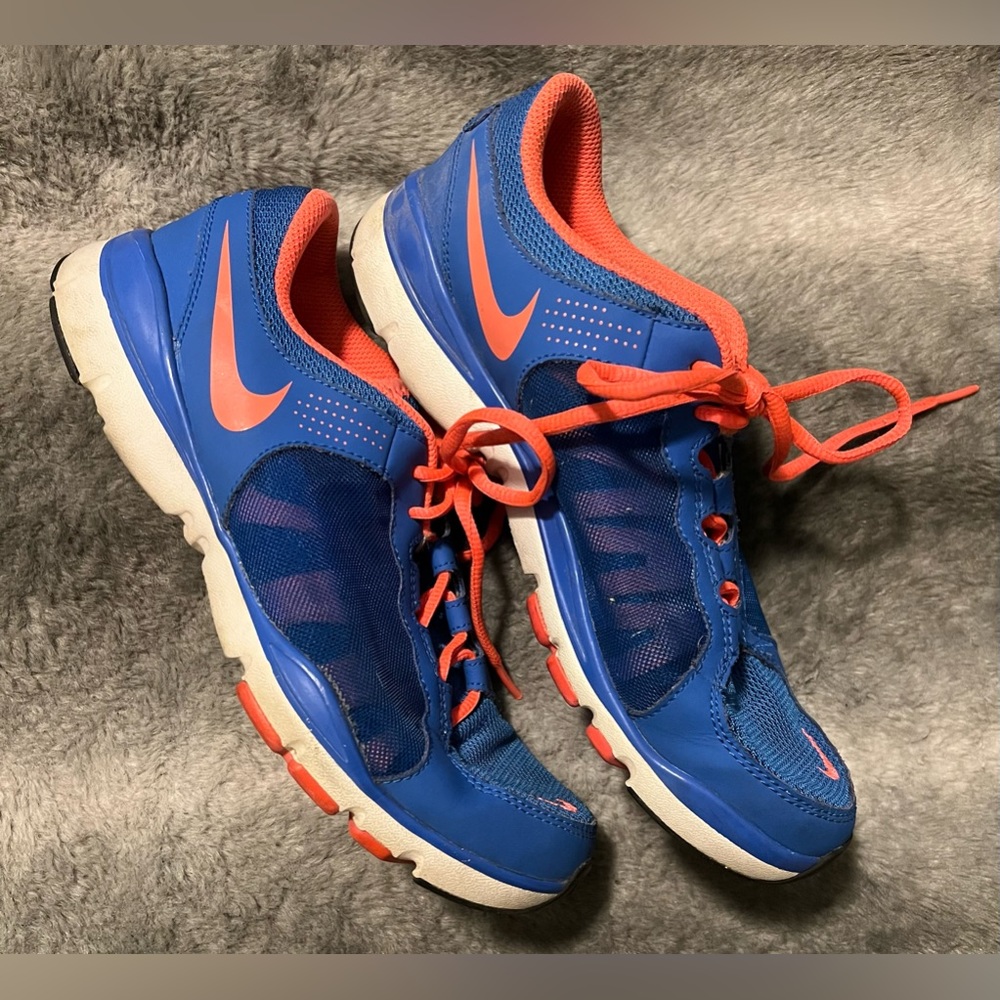 Nike Flex Trainer Pink/Blue Sneakers Size 8.5